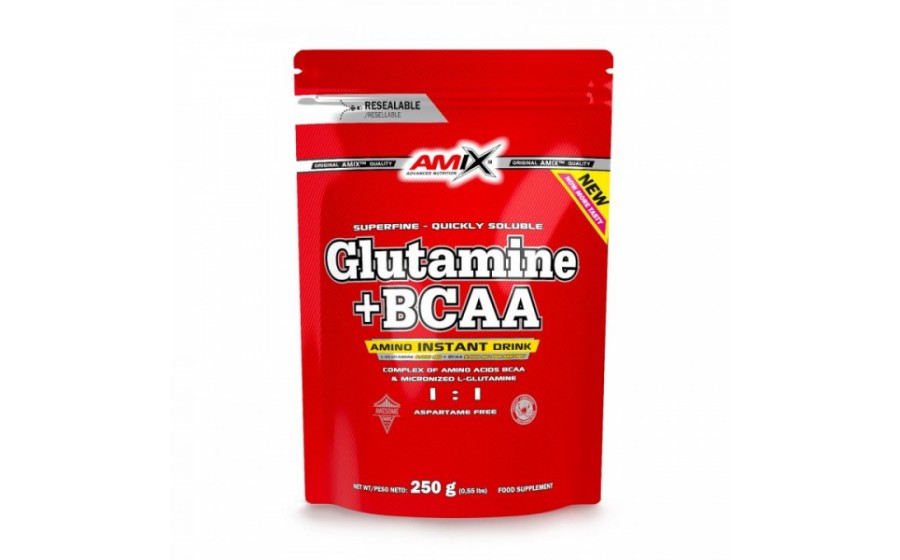 AMIX Nutrition L-Glutamine + BCAA 250g - MANGO DELICIOUS