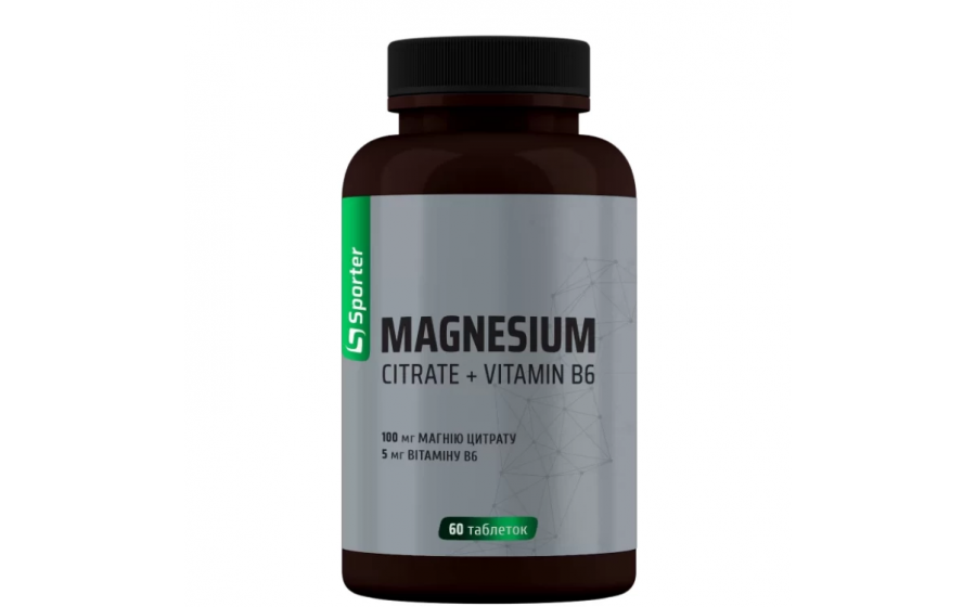 Sporter Magnesium Citrate B6 - (60 tab)