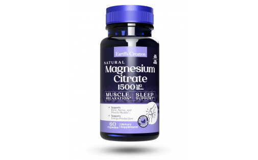 Earths Creation Magnesium Citrate (60 caps)