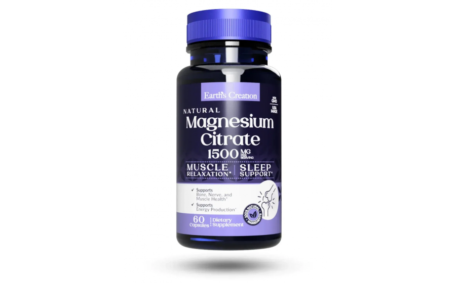 Earths Creation Magnesium Citrate (60 caps)