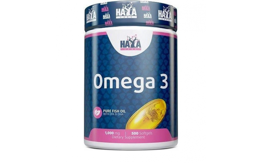 Haya Labs Omega 3 1000 mg (500 softgels)