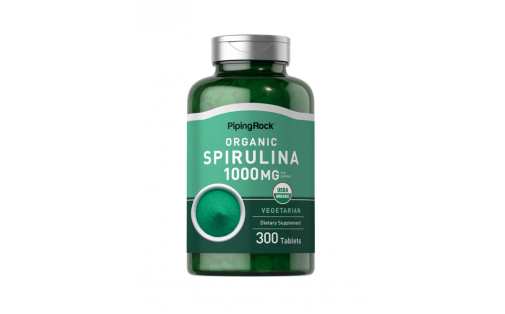 Piping Rock Organic Spirulina 1000 mg (300 tablets)