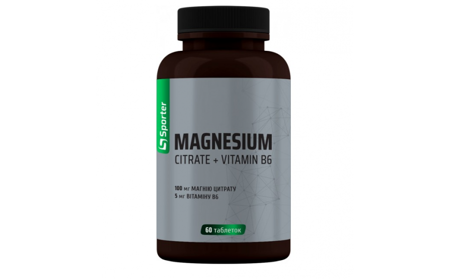 Sporter Magnesium Citrate B6 - (60 tab)
