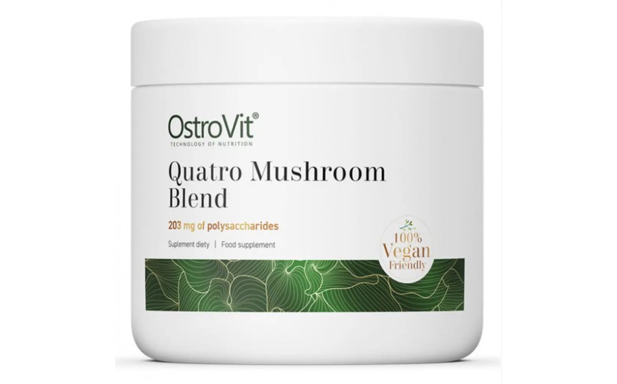 OstroVit Quatro Mushroom Blend 203 mg polisacharydow (100 g)