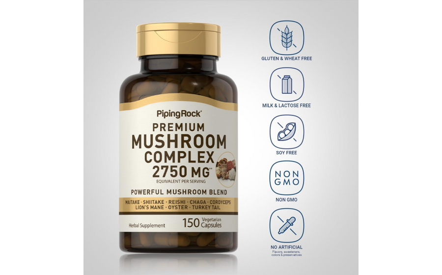 Piping Rocl Premium Mushroom Complex 2750 mg 150 capsules