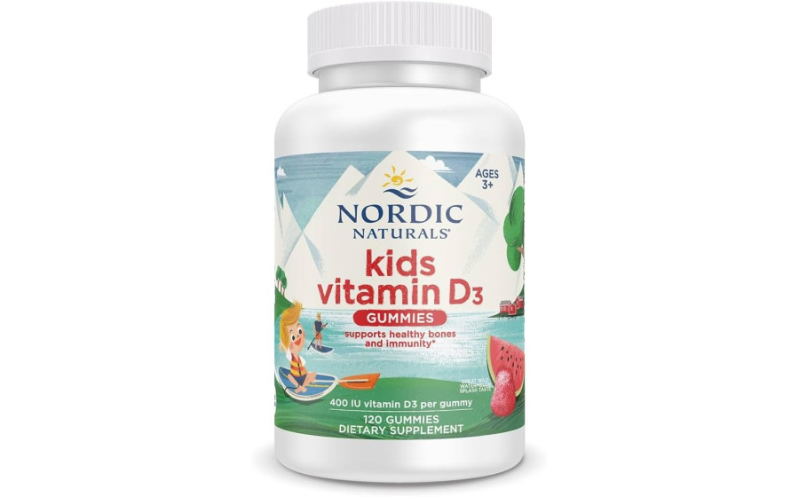 Nordic Naturals Kids Vitamin D3 400 IU Gummies (120 gummies wild