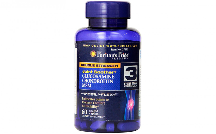 Puritan's Pride Double Strength Glucosamine Chondroitin - 60 таб