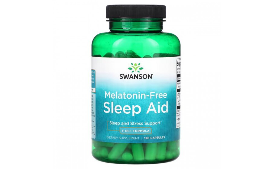 Swanson Melatonin-Free Sleep Aid 120 caps Swanson Melatonin-Free Sleep Aid 120 caps