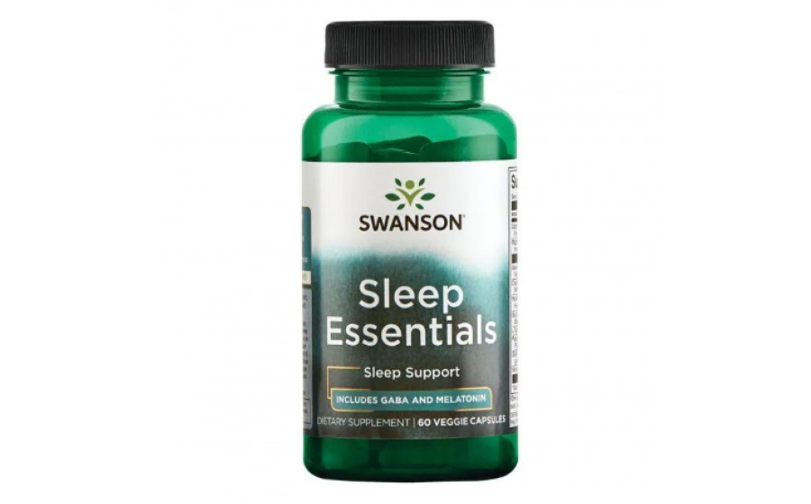 Swanson Sleep Essentials includes Gaba and Melatonin, 60 veg cap Swanson Sleep Essentials includes Gaba and Melatonin, 60 veg cap