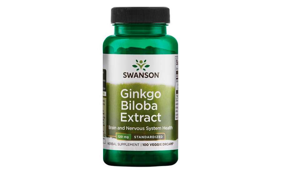 Swanson Ginkgo Biloba 120 mg 100 vegan caps
