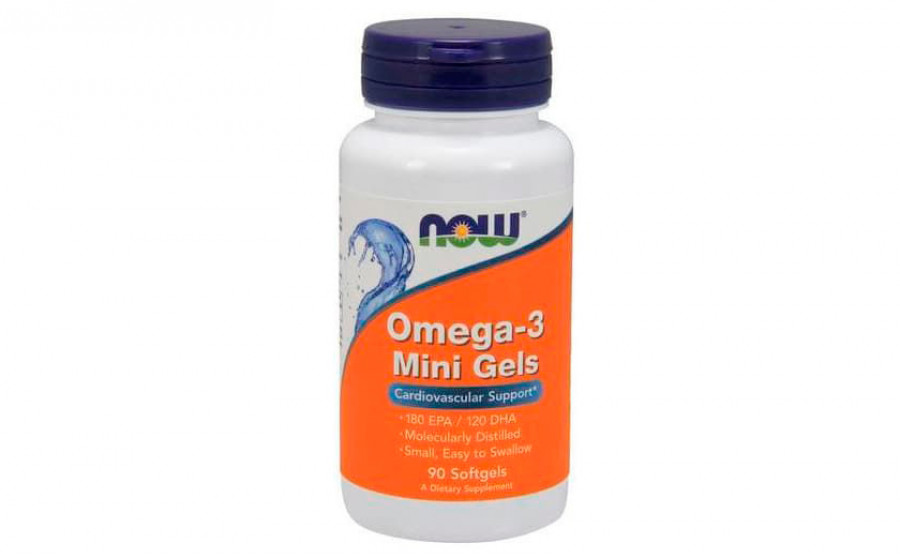 NOW Omega-3 Mini Gels 300 mg 90 caps