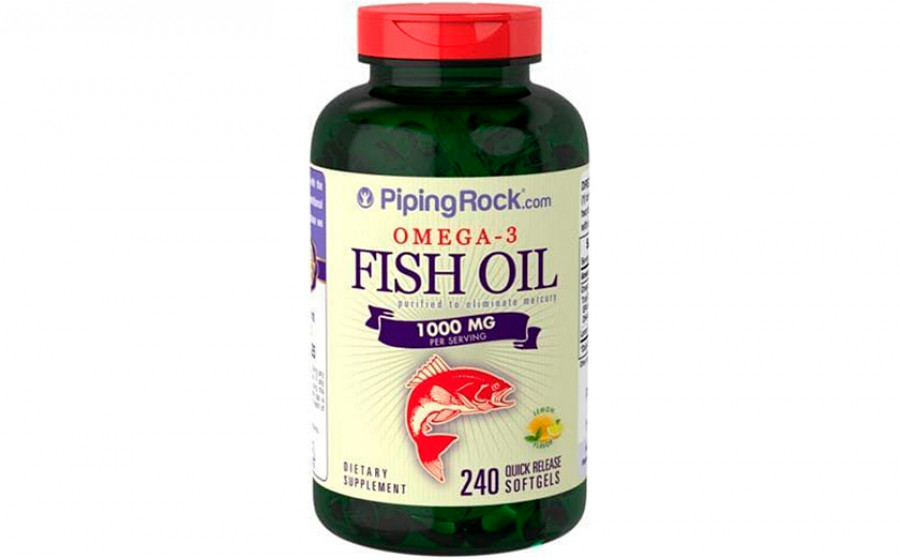PipingRock Fish Oil Omega-3 300 mg 240 caps