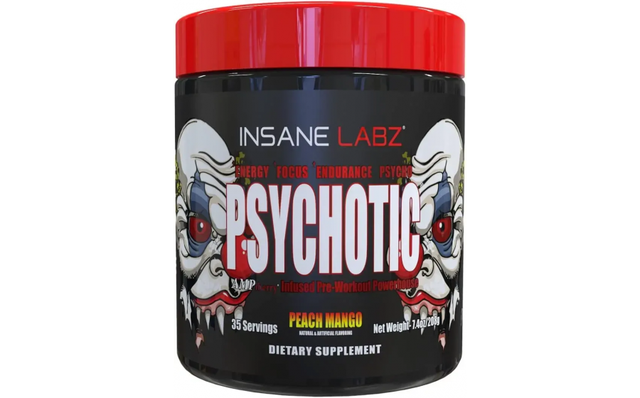 Insane Labz Psychotic 35 serv (Peach Mango) Insane Labz Psychotic 35 serv (Peach Mango)