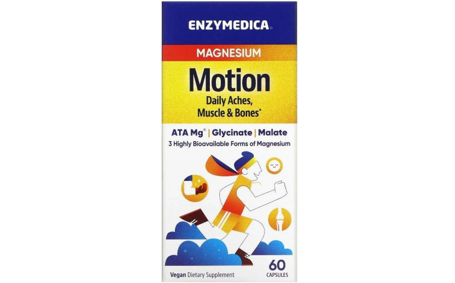 Enzymedica Magnesium Motion Malate & Glycinate 60 caps