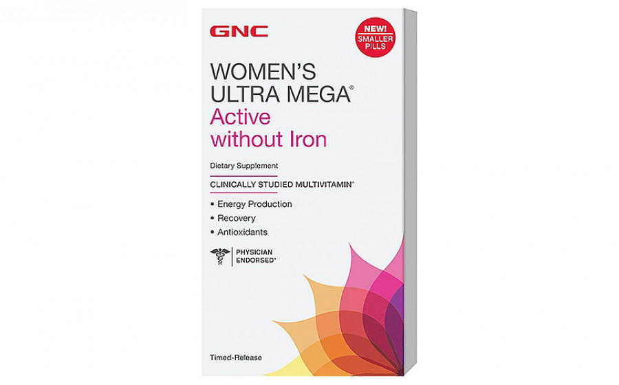 GNC Womens Ultra Mega Active Without Iron - 90 таб