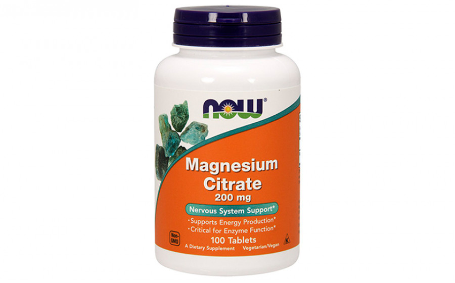 NOW Magnesium Citrate 200 мг 100 таб