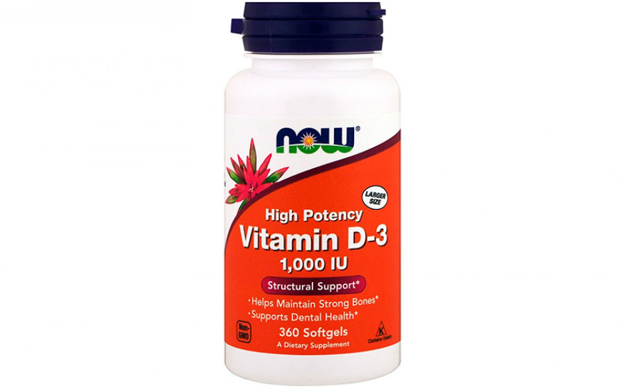 NOW Vitamin D-3 1000 IU - 360  капс