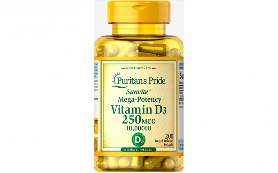 Puritan's Pride vitamin d3 10000 iu 200 капс