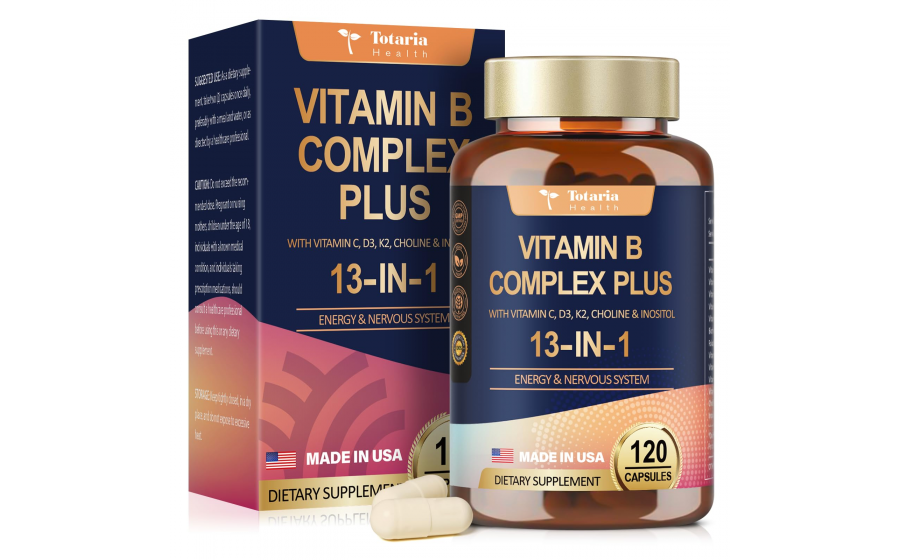 Totaria Health Vitamin B Complex Plus 13-in-1 120 caps Totaria Health Vitamin B Complex Plus 13-in-1 120 caps