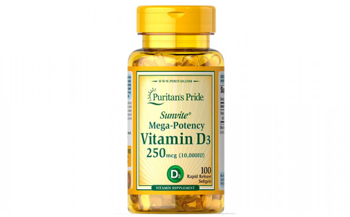Puritan's Pride vitamin d3 10000 iu 100 капс