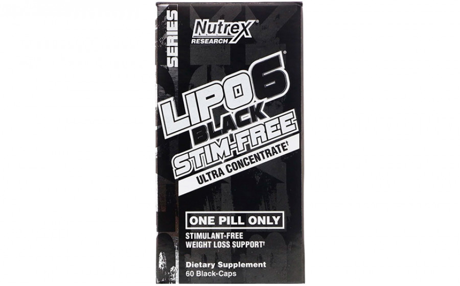 Nutrex Lipo-6 Black UC Stim-Free 60 black caps